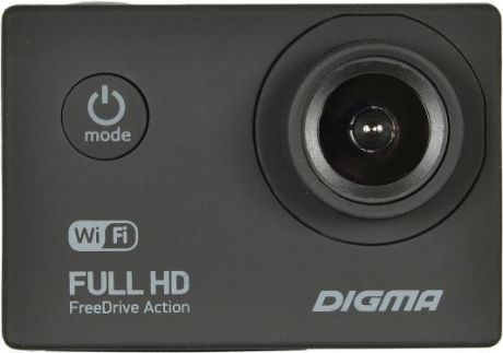 Видеорегистратор Digma FreeDrive Action Full HD WiFi черный 1.2Mpix 1080x1920 1080p 140гр.