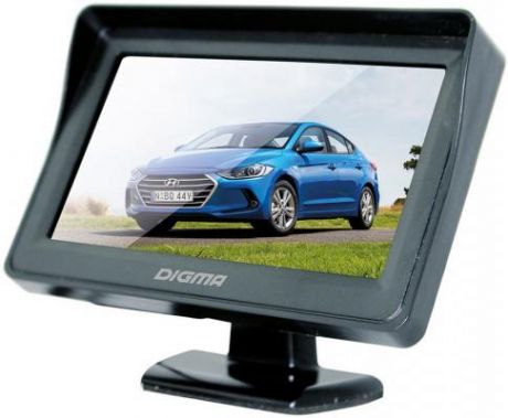 Автомобильный монитор Digma DCM-430 4.3" 16:9 480x272 2.5Вт