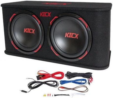 Сабвуфер автомобильный Kicx GT2200BA 600Вт активный (30см/12")