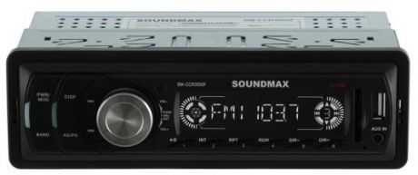 Автомагнитола Soundmax SM-CCR3050F USB MP3 FM SD MMC 1DIN 4x45Вт черный