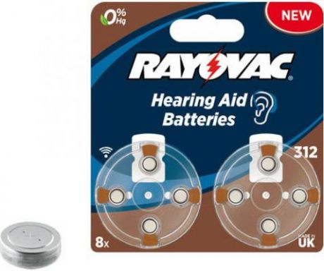 Батарейки Varta Rayovac Acoustic Type 312 PR41 8 шт