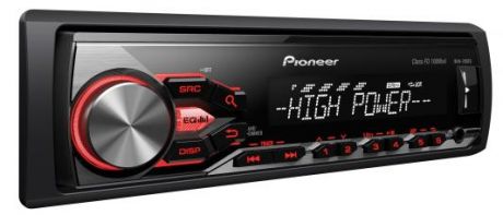 Автомагнитола Pioneer MVH-280FD USB MP3 CD FM 1DIN 4x100Вт черный