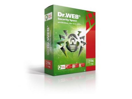 Антивирус Dr. Web Security Space (BHW-B-12M-2-A3) 2 ПК на 12 мес