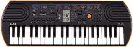 Синтезатор Casio SA-76 44 мини-клавиши 5 ударных пэдов оранжевый