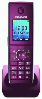 Дополнительная трубка DECT Panasonic KX-TGA855RUR красный к телефонам серии KX-TG85хx б/у