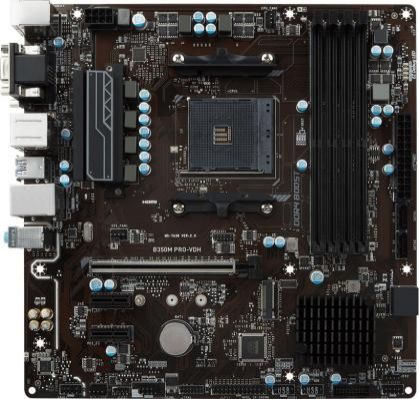Материнская плата MSI B350M PRO-VDH Socket AM4 AMD B350 4xDDR4 2xPCI-E 16x 2xPCI-E 1x 4 mATX oem из ремонта