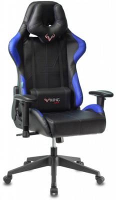 Кресло игровое Бюрократ VIKING 5 AERO BLUE черный/синий искусственная кожа