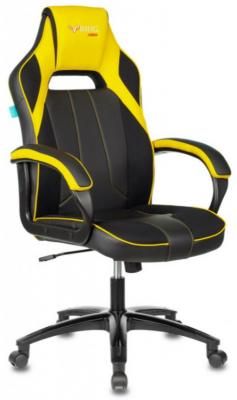 Кресло игровое Бюрократ VIKING 2 AERO YELLOW черный/желтый искусст.кожа/ткань