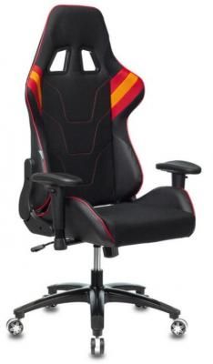 Кресло игровое Бюрократ VIKING 4 AERO RED две подушки черный/красный искусст.кожа/ткань