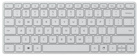 Клавиатура Microsoft Bluetooth Compact Keyboard Glacier (21Y-00041)