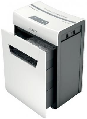 Шредер Leitz IQ PROTECT Premium 10X белый (секр.P-4)/фрагменты/10лист./18лтр./скрепки/скобы