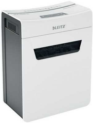 Шредер Leitz IQ PROTECT Premium 6X белый (секр.P-4)/фрагменты/6лист./10лтр./скрепки/скобы