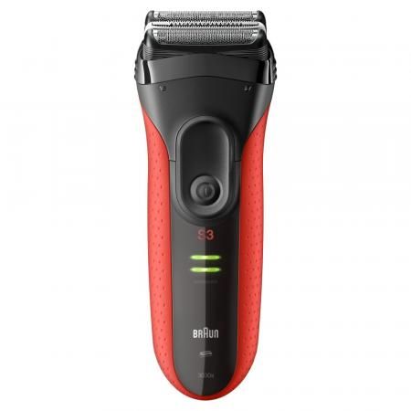 Бритва Braun 3030vs чёрный красный