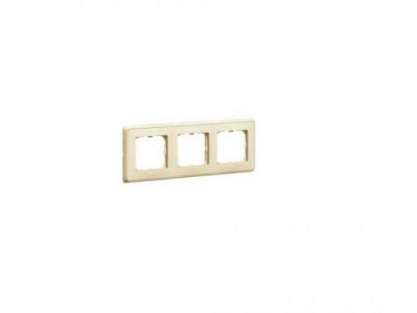 Рамка Legrand Cariva 3 поста горизонтальный/вертикальный монтаж слоновая кость 773753