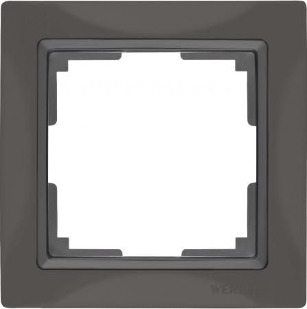 Рамка Snabb Basic на 1 пост серо-коричневый WL03-Frame-01 4690389099038