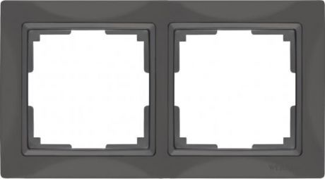 Рамка Snabb Basic на 2 поста серо-коричневый WL03-Frame-02 4690389099045