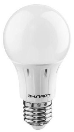 ЛАМПА СВЕТОДИОДНАЯ (LED) "ОНЛАЙТ" A60 ГРУША 15W 4000 К E27, ХОЛ. СВЕТ (10/100) 61 150