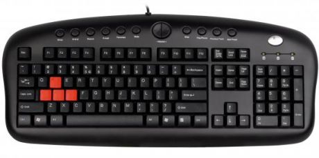Клавиатура проводная A4TECH KB-28G USB черный