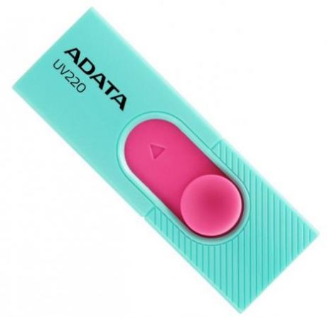 Флеш накопитель 32GB A-DATA UV220, USB 2.0, зеленый/розовый