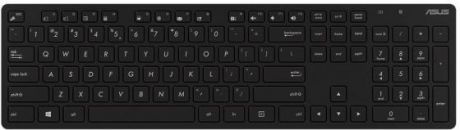 Клавиатура + мышь Asus W5000 клав:черный/черный мышь:черный USB беспроводная slim Multimedia