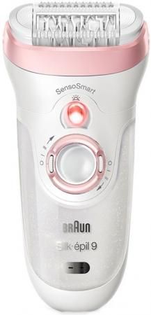 Эпилятор Braun SES 9-985BS WD скор.:2 насад.:8 от аккум. белый/розовый