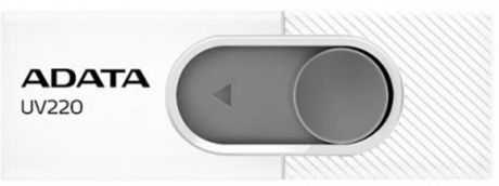 Флеш накопитель 16GB A-DATA UV220, USB 2.0, белый/серый