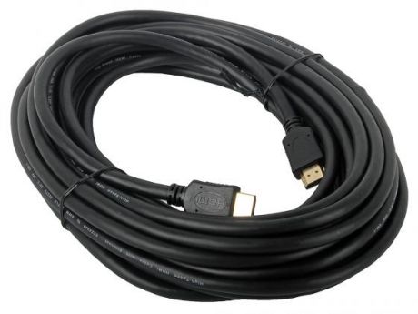 Кабель HDMI 10м Gembird CC-HDMI4-10M круглый черный