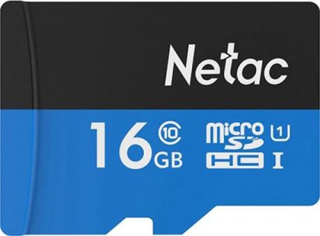 Флеш карта microSDHC 16GB Netac P500 <NT02P500STN-016G-R> (с SD адаптером) 80MB/s