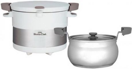 Термокастрюля Thermos Shuttle Chef KBC-3000 PWH 3л. белый/серебристый (451484)