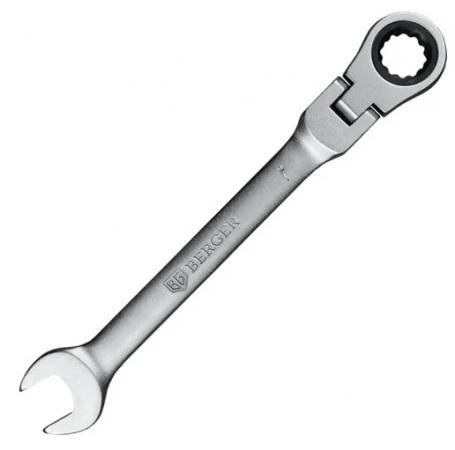 Ключ комбинированный трещоточный с шарниром 30 мм BERGER BG1257