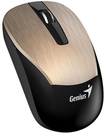 Мышь беспроводная Genius ECO-8015 Gold золотистый USB + радиоканал