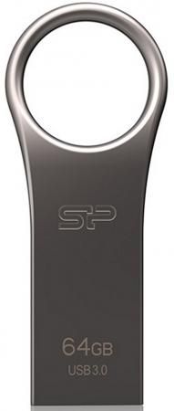Флешка USB 64Gb Silicon Power Jewel J80 Titanium SP064GBUF3J80V1T серебристый