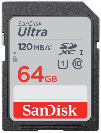 64GB карта памяти Sandisk Ultra SDXC CL10 64GB 120MB/s UHS-I