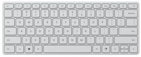 Клавиатура Microsoft Bluetooth Compact Keyboard Glacier (21Y-00041)