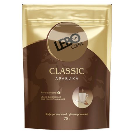 Кофе Lebo Classic 75г растворимый сублимированный