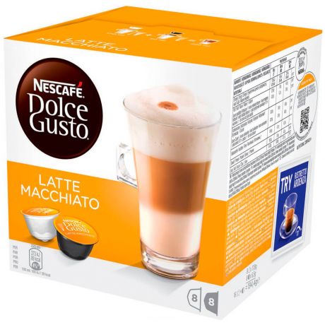 Кофе Nescafe Dolce Gusto 16 капсул Latte Macchiato