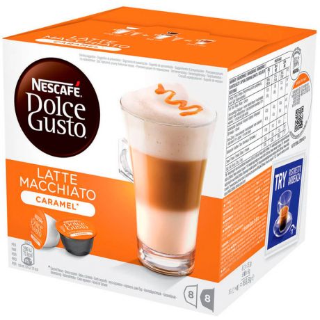 Кофе Nescafe Dolce Gusto Latte Macchiato Caramel 16 капсул