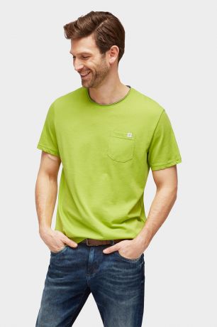 футболка Tom Tailor / муж / fan plant green / 60 % Хлопок, 40 % Полиэстер / M