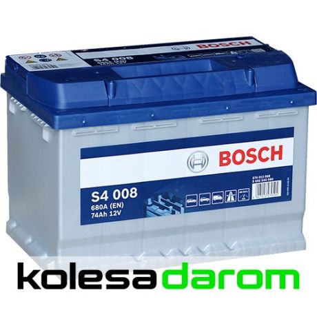 Bosch Аккумулятор легковой "BOSCH" S40 080 S4 (74Ач о/п) 574 012 068