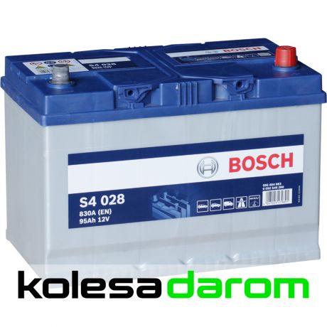 Bosch Аккумулятор легковой "BOSCH" S40 280 S4 Азия (95Ач о/п) D31L 595 404 083