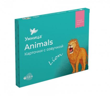 Раннее развитие Умница Animals Карточки с озвучкой