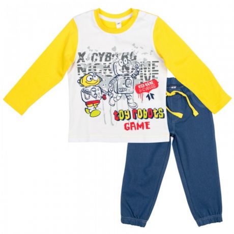 Комплекты детской одежды Playtoday Комплект детский трикотажный для мальчиков (футболка и брюки) Веселый алфавит 377031