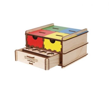 Деревянные игрушки Woodland Комодик-плоский Живой мир