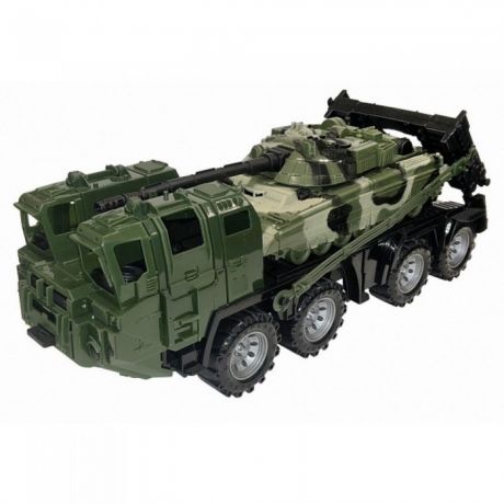 Машины Нордпласт Военный тягач Щит с танком камуфляж