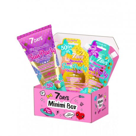 Косметика для мамы 7Days Подарочный набор солнцезащитных средств по уходу за кожей лица и тела minimi box №106