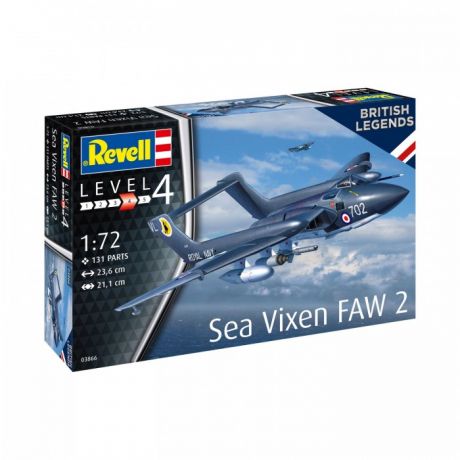 Сборные модели Revell Сборная модель Легенды Британии: Sea Vixen FAW 2 70th Anniversary 1:72