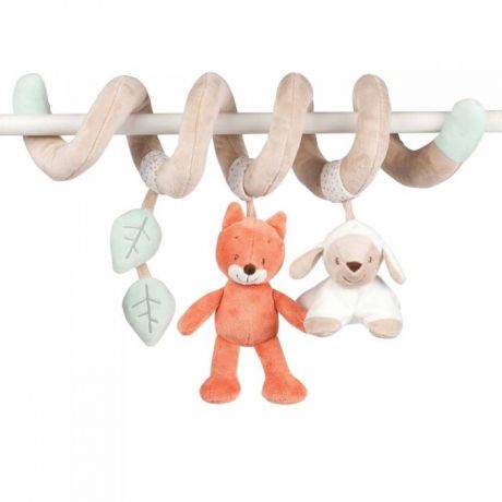 Подвесные игрушки Nattou Toy spiral Fanny & Oscar Оленёнок и Лисёнок 24 см