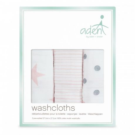 Полотенца Aden&Anais Муслиновые полотенца для лица и рук Doll 3 шт.