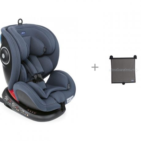 Группа 0-1-2-3 (от 0 до 36 кг) Chicco Seat4Fix и солнцезащитная шторка-роллер