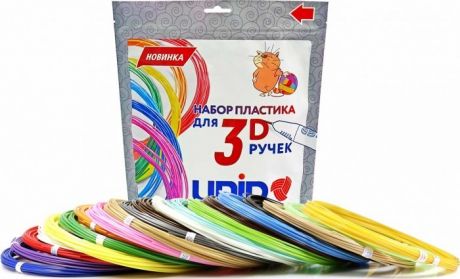 Наборы для творчества Unid Комплект пластика ABS для 3Д ручек (20 цветов)